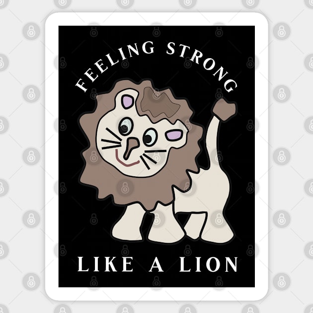 Strong like a Lion Sticker by JoeStylistics